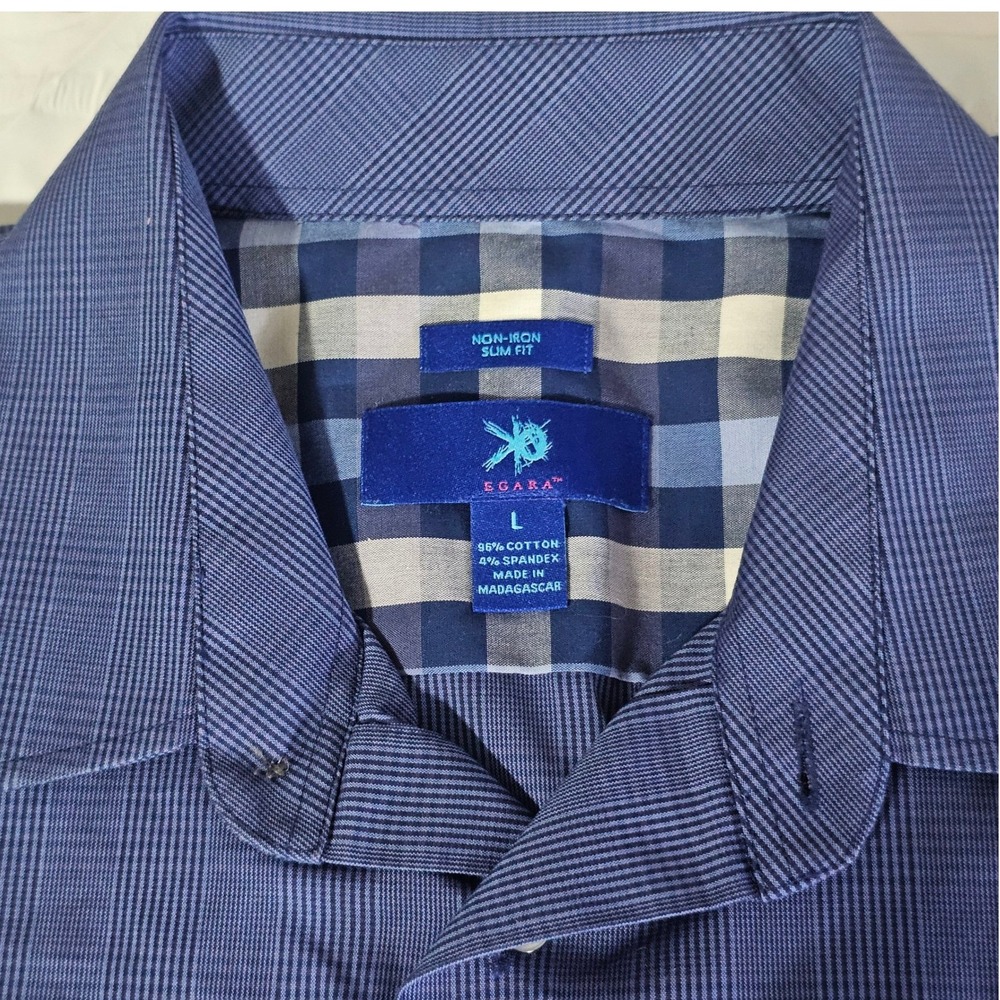 EGARA Non-Iron Slim Fit Dress Shirt  ‎  Button Down Dress Shirt Casual Nwot